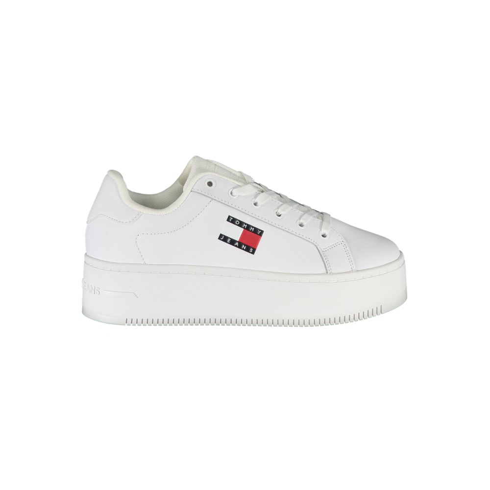 Tommy Hilfiger White Polyester Sneakers