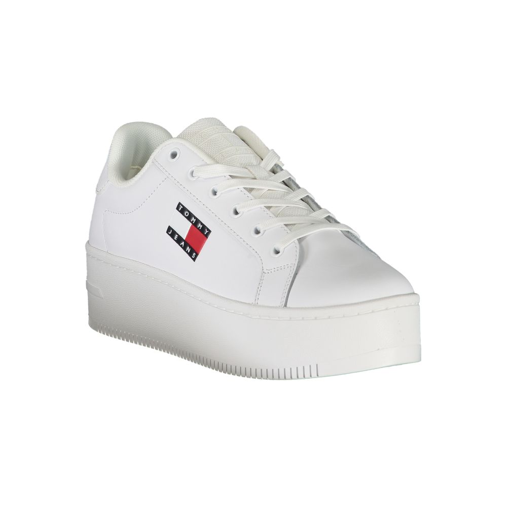 Tommy Hilfiger White Polyester Sneakers