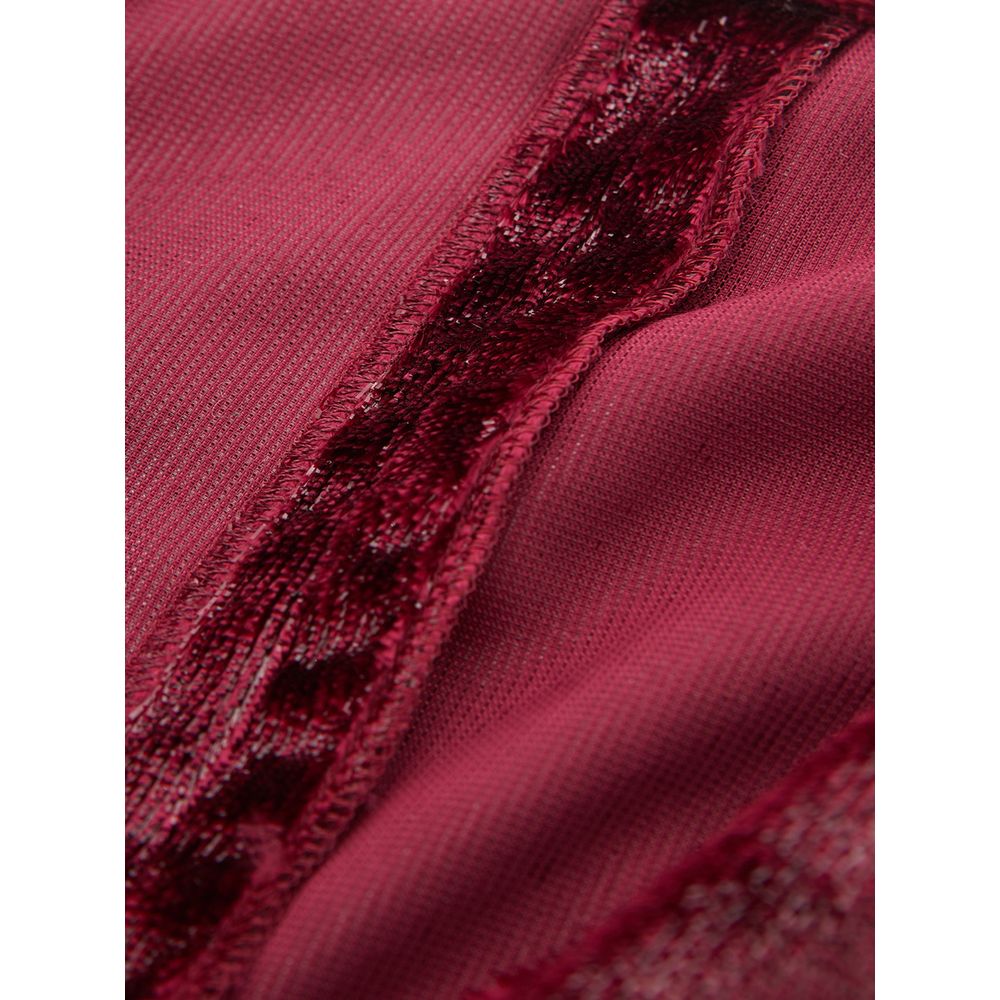 Lardini Bordeaux Polyester Cocktail Dress