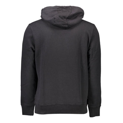 Napapijri Men's Cotton-Blend Hooded Sweatshirt – Black