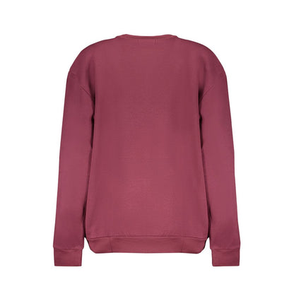 Cavalli Class Purple Cotton Sweater