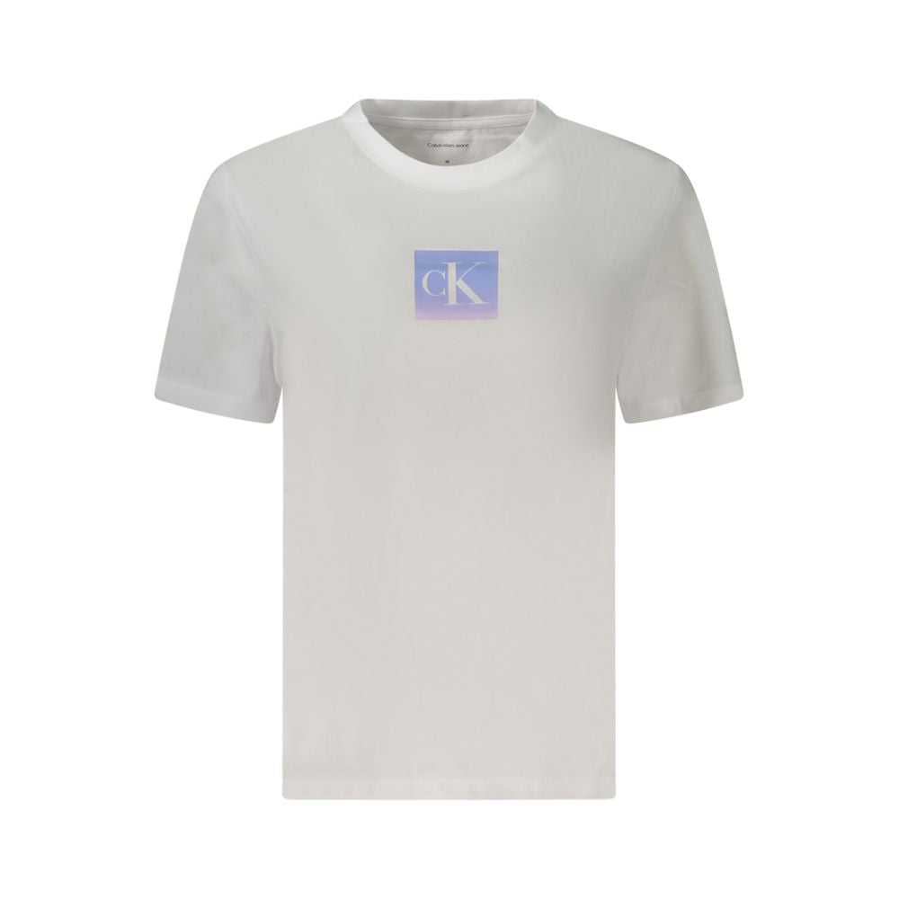 Calvin Klein White Cotton Tops & T-Shirt
