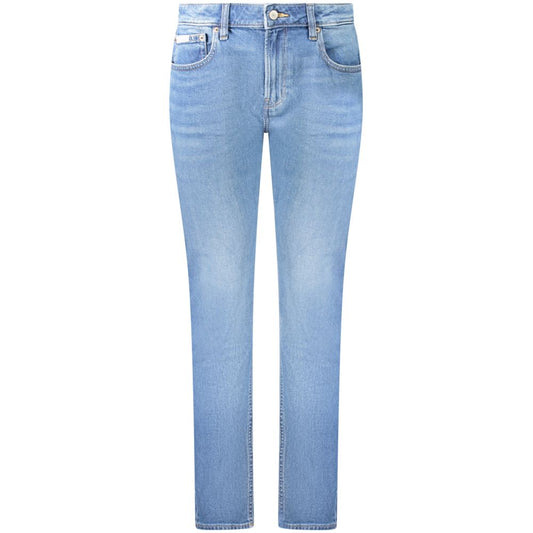 Calvin Klein Blue Cotton Jeans & Pant