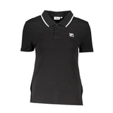 Fila Black Cotton Polo Shirt