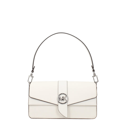 Michael Kors White Leather Handbags