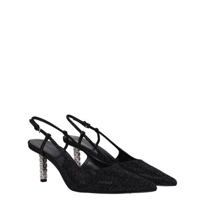Givenchy Black Fabric High Heel Pumps