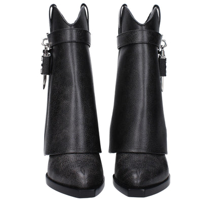 Givenchy Black Leather Ankle Boots