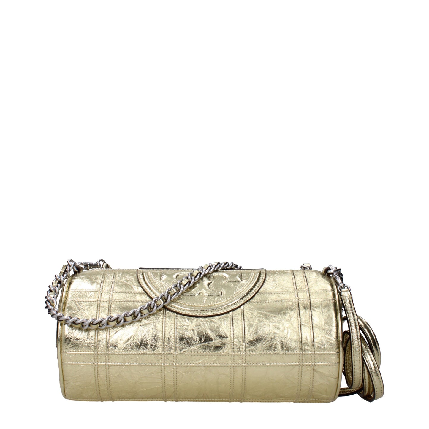 Tory Burch Gold Leather Shoulder Bags