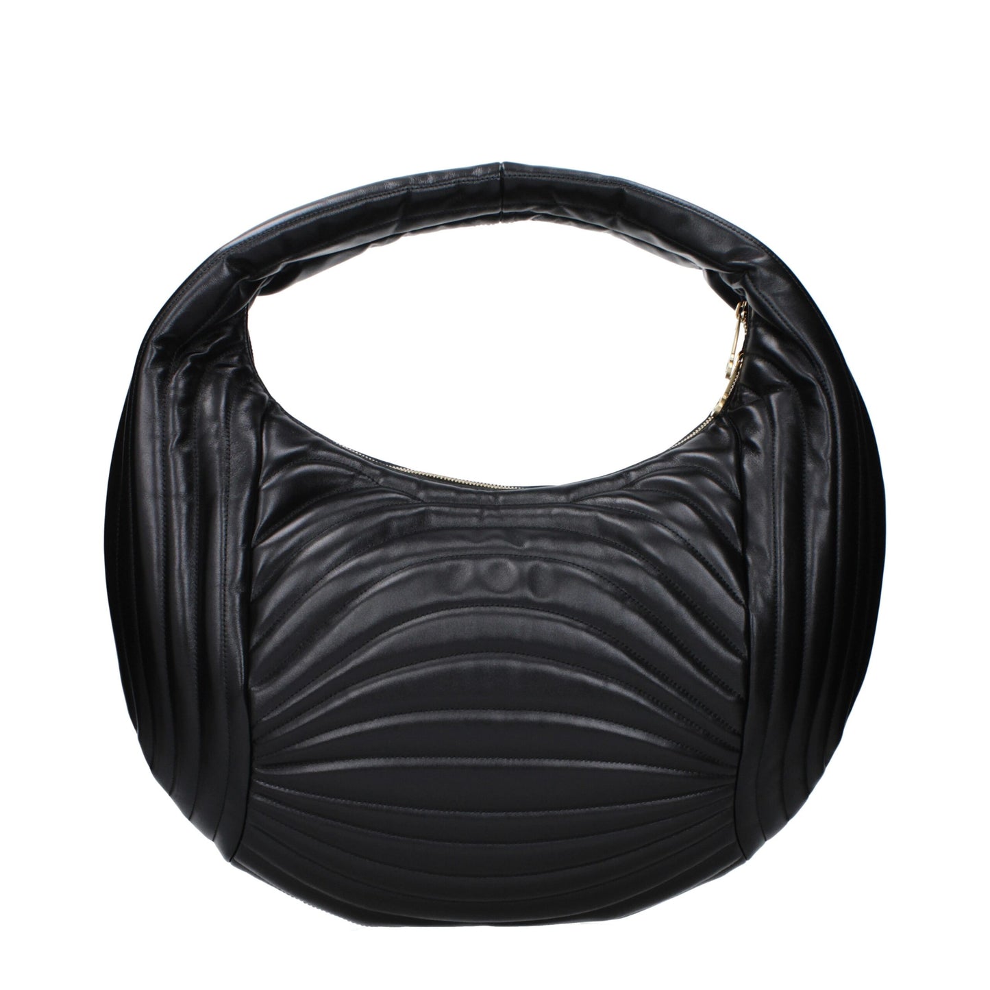 Salvatore Ferragamo Black Leather Handbags