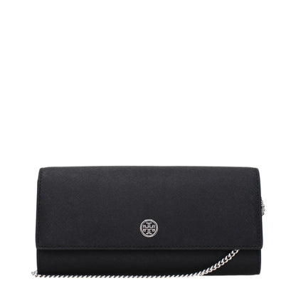 Tory Burch Black Leather Clutch Bags