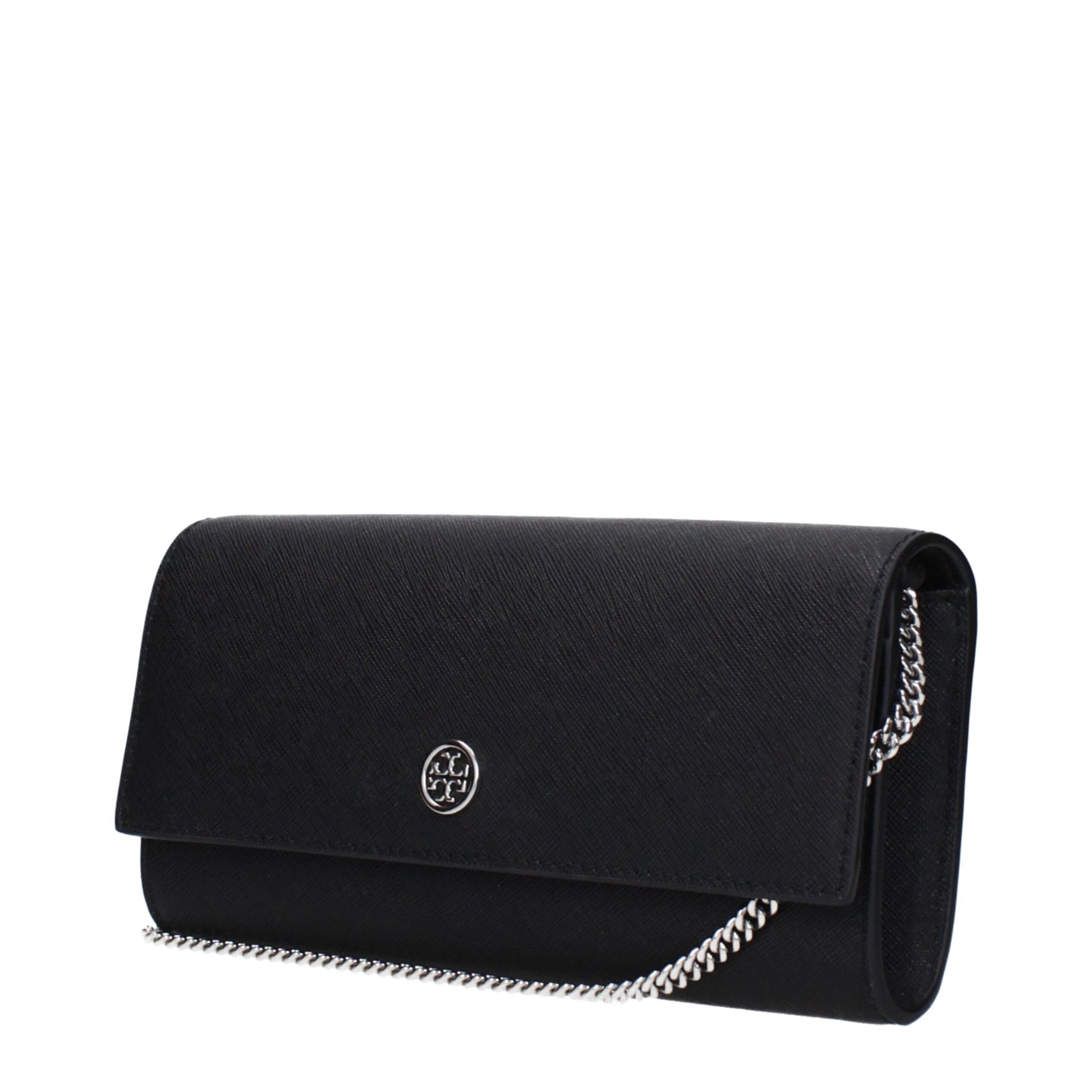 Tory Burch Black Leather Clutch Bags