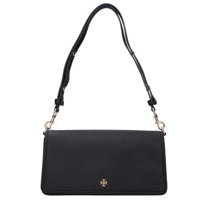 Tory Burch Black Leather Shoulder Bags