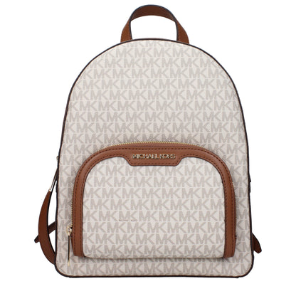 Michael Kors Beige Fabric Backpacks