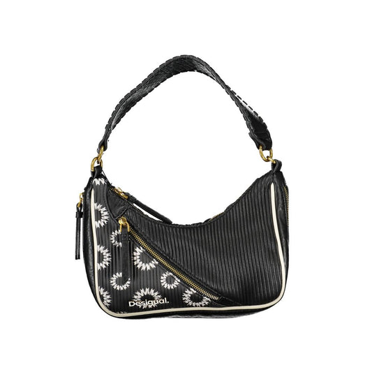 Desigual black polyurethane handbag