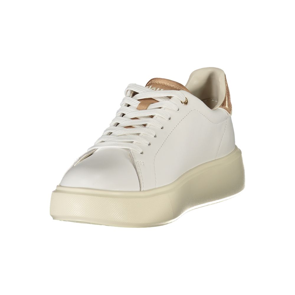 Blauer Women's Sneakers with Bronze Details – White
