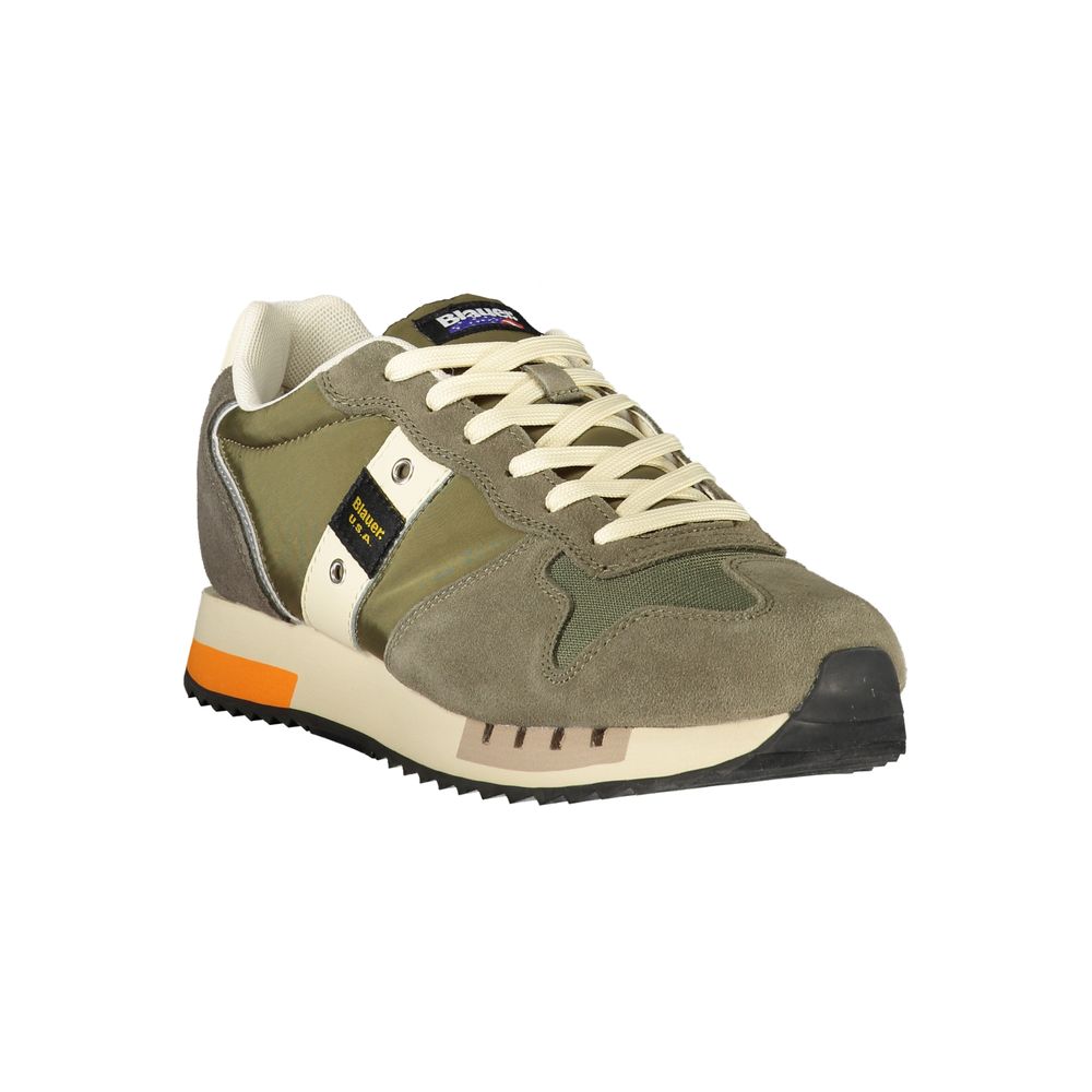 Blauer Green Polyester Men Sneakers
