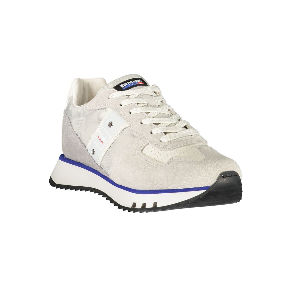 Blauer Gray Leather Men Sneakers