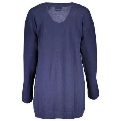 Gant Blu Wool Womens Cardigan
