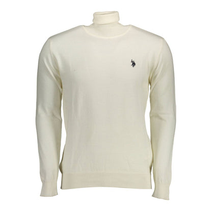 U.S. POLO ASSN. White Cotton Men's Sweater