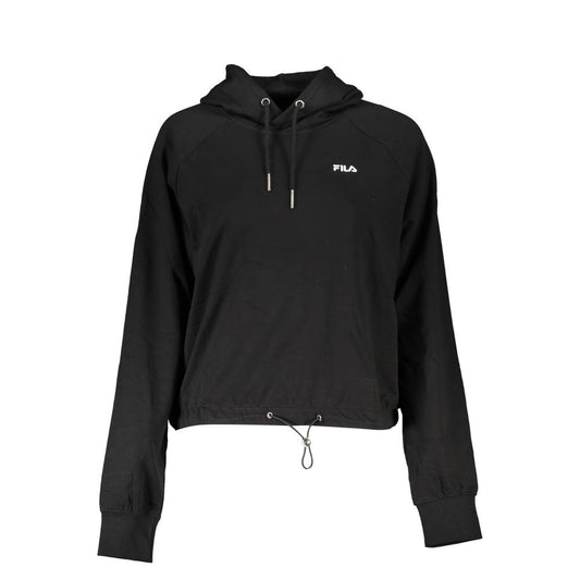 Black FILA women's cotton hoodie
