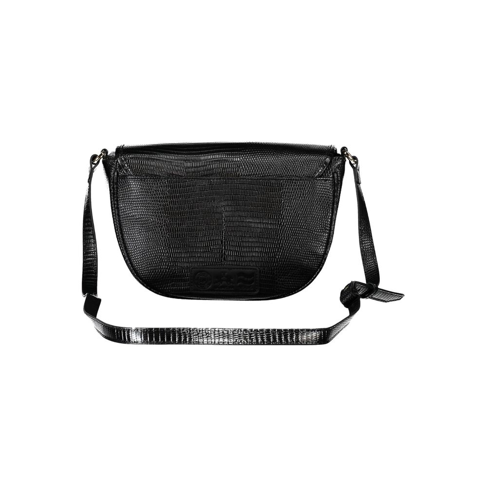 La Martina Black Polyurethane Women's Shoulder Bag