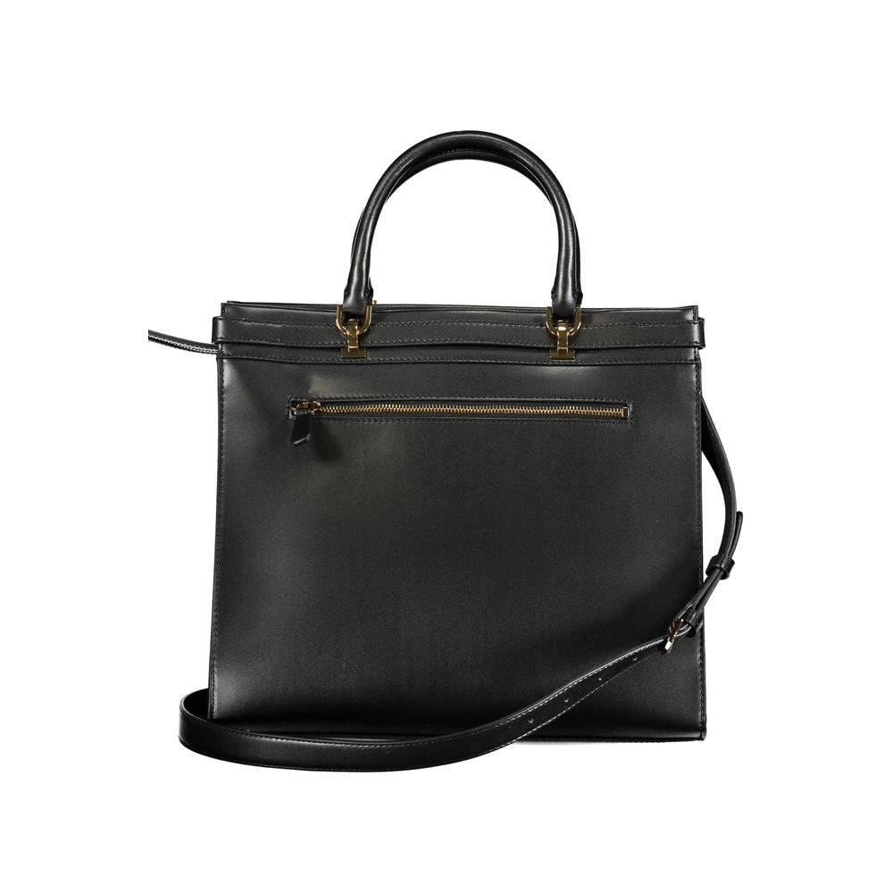 Black Guess Jeans Sestri Logo handbag in polyurethane