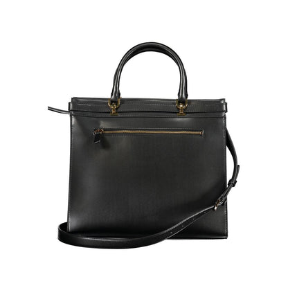 Black Guess Jeans Sestri Logo handbag in polyurethane