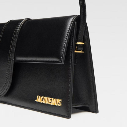 Jacquemus Black  leather Le Bambino Long bag