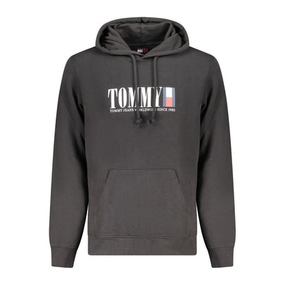 Tommy Hilfiger Black Cotton Men Sweater