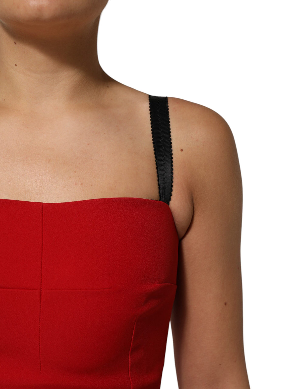 Red Dolce & Gabbana bodycon dress in acetate and rayon