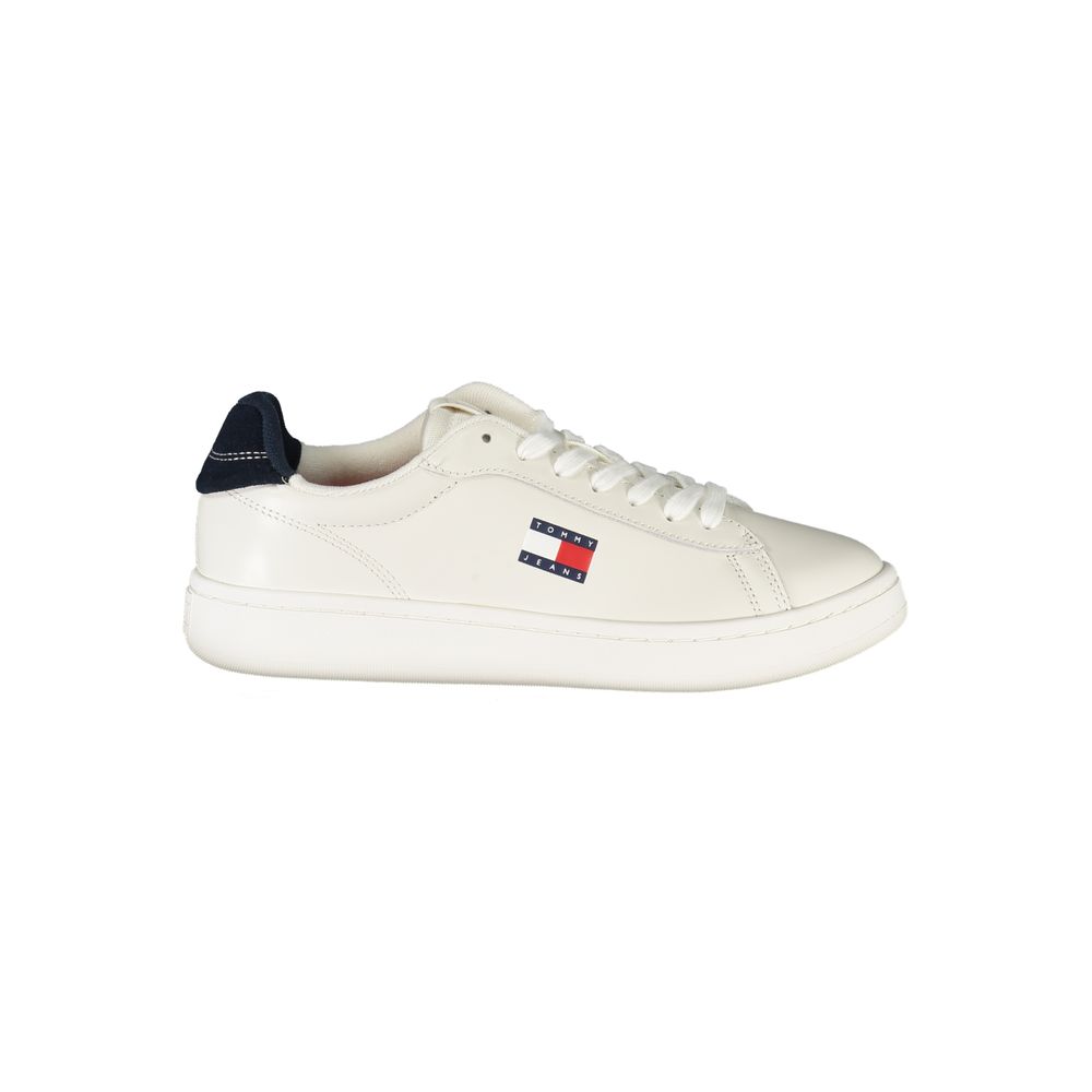 Tommy Hilfiger White Leather Women Sneakers