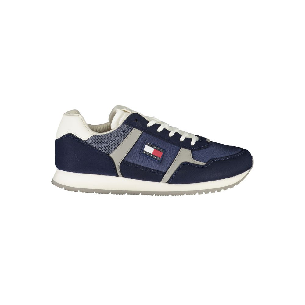 Tommy Hilfiger Blue Polyester Men Sneakers
