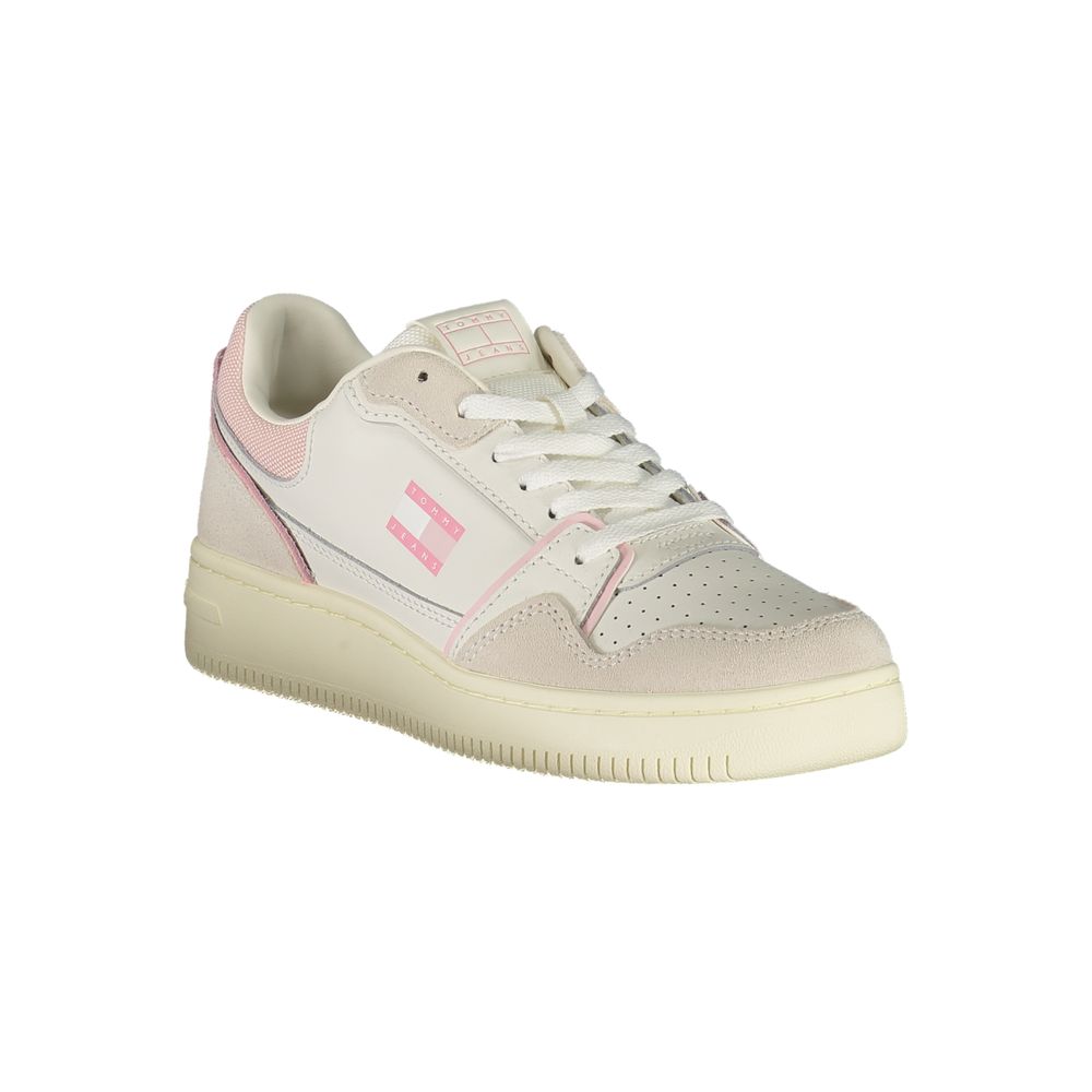 Tommy Hilfiger White Leather Women Sneakers