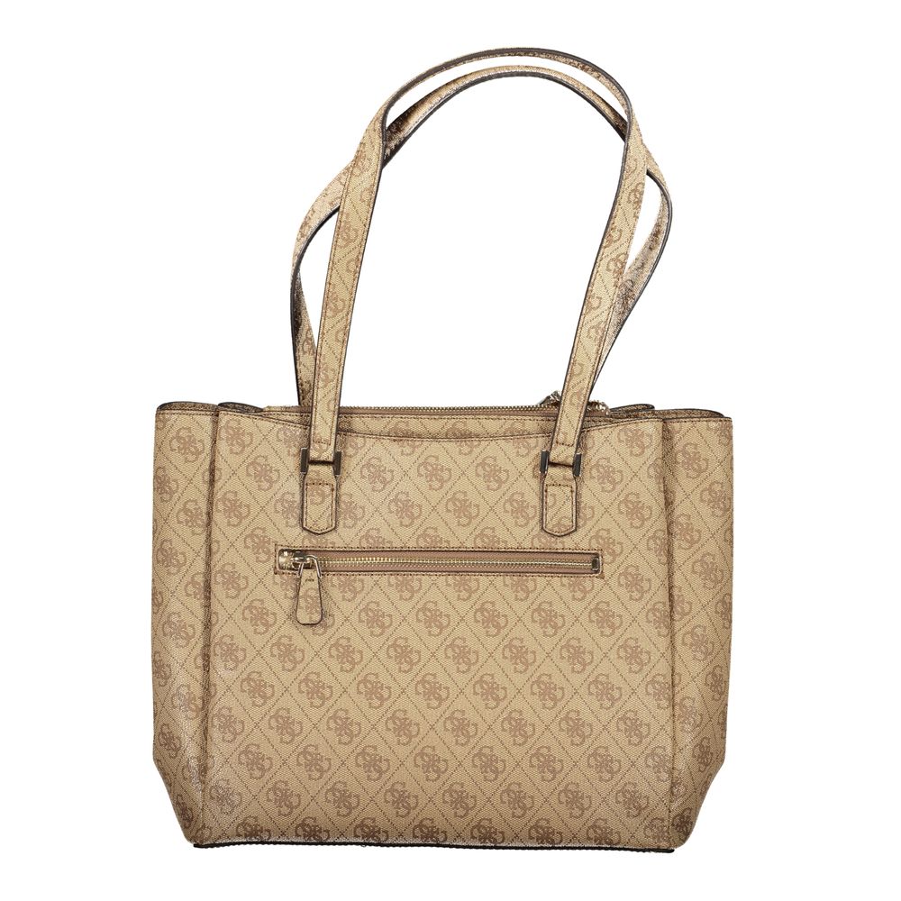 Guess Jeans Beige Polyurethane Women Handbag