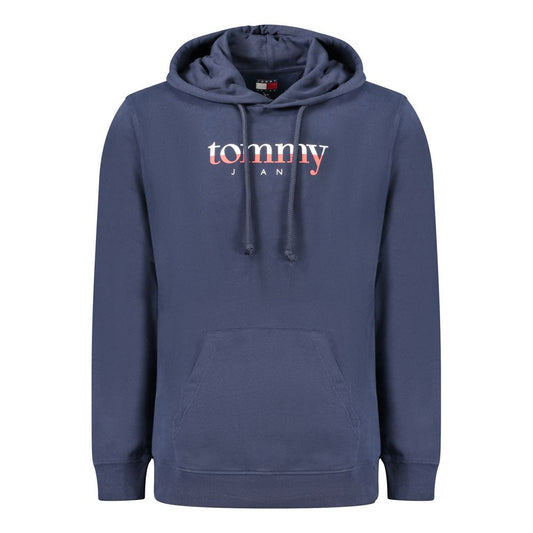 Tommy Hilfiger Blue Cotton Men's Hooded Sweatshirt