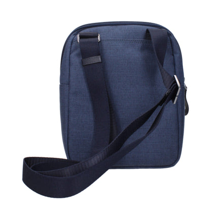Piquadro Blue Fabric Crossbody Bags