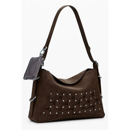 Desigual Brown Polyethylene Handbag