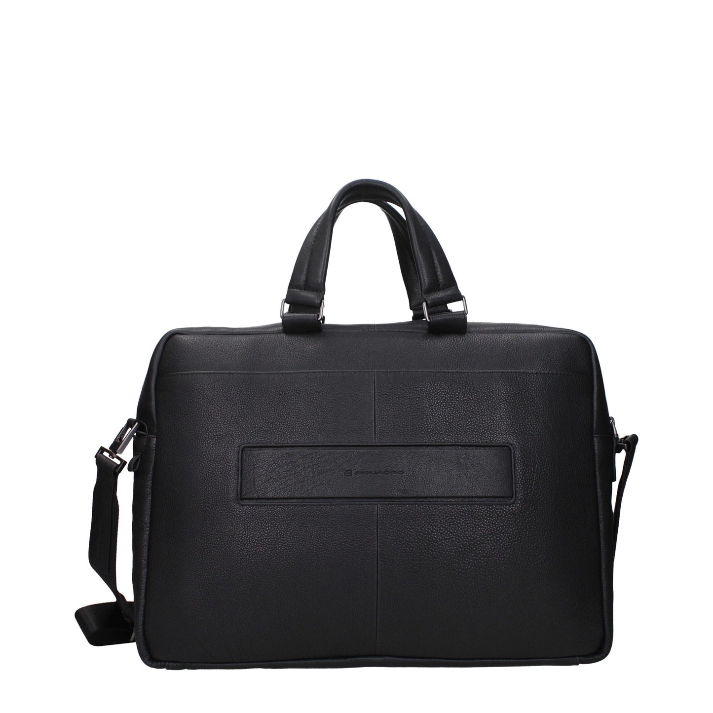 Piquadro Black Leather Business And Laptop Bags