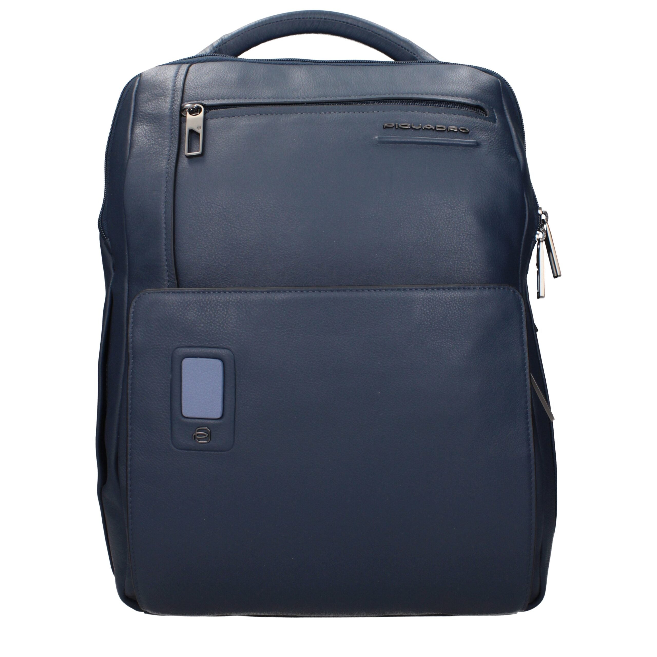 Piquadro Blue Leather Backpack
