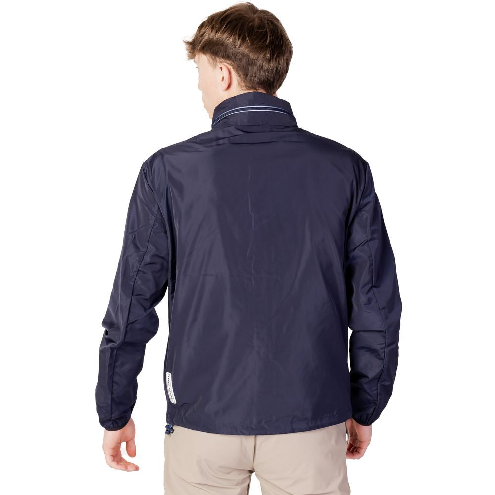 Armani Exchange Blue Polyester Jackets &amp; Coats