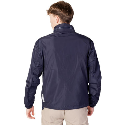 Armani Exchange Blue Polyester Jackets &amp; Coats