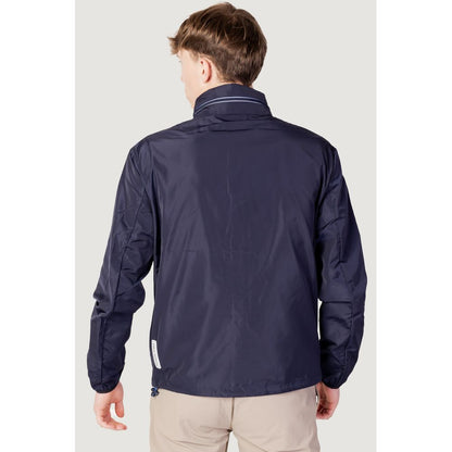 Armani Exchange Blue Polyester Jackets &amp; Coats