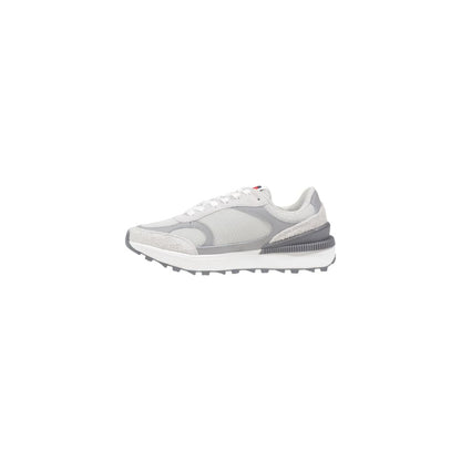 Tommy Hilfiger Jeans Gray Suede Leather Athletic Sneakers