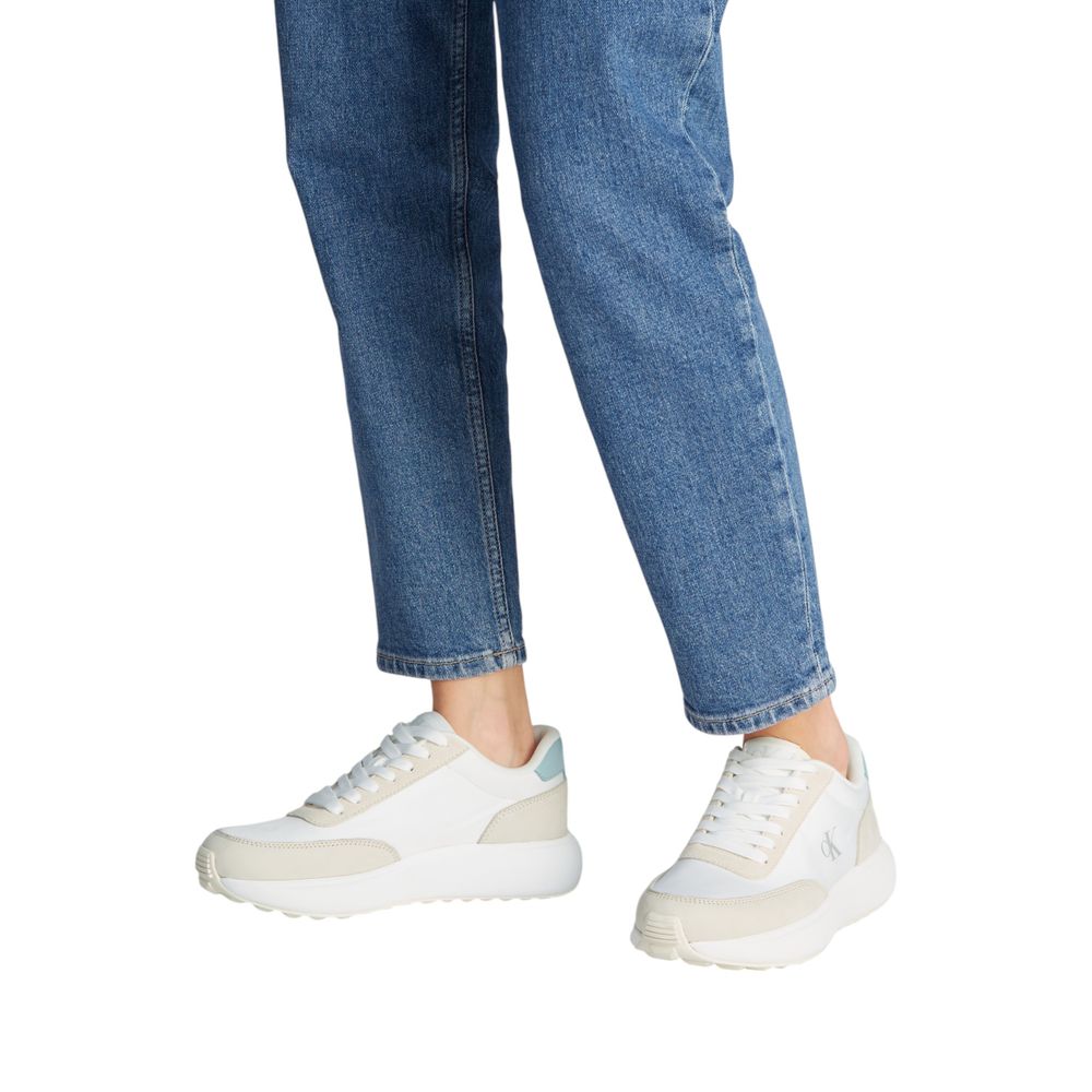 Calvin Klein Jeans ATHLEISURE RUNNER Leather Sneakers – Beige