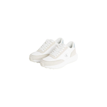 Calvin Klein Jeans ATHLEISURE RUNNER Leather Sneakers – Beige