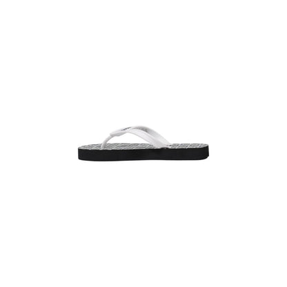 Armani Exchange Black And White Rubber Flip-Flop Sandal