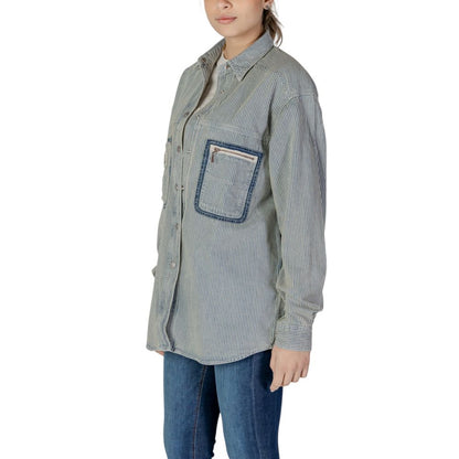 Replay Blue Cotton Shirt