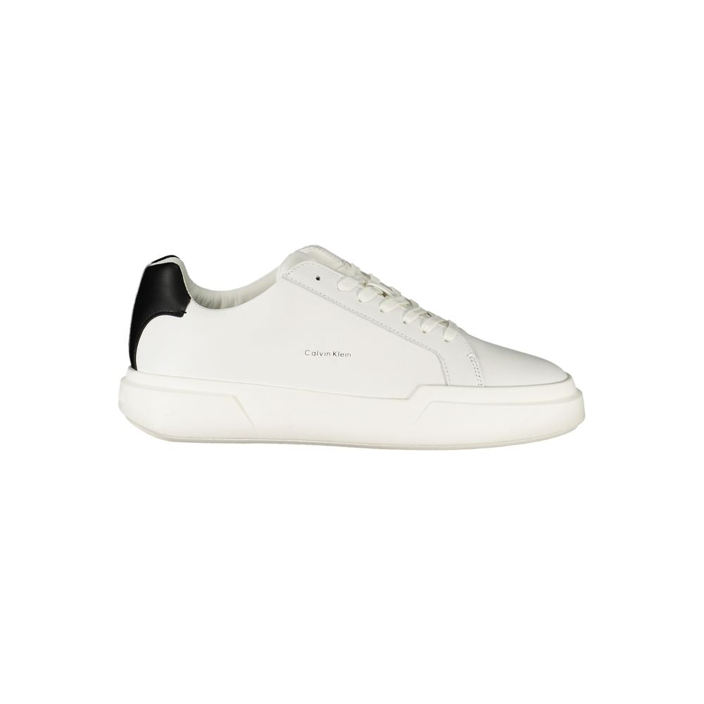 Calvin Klein White Polyester Sneakers