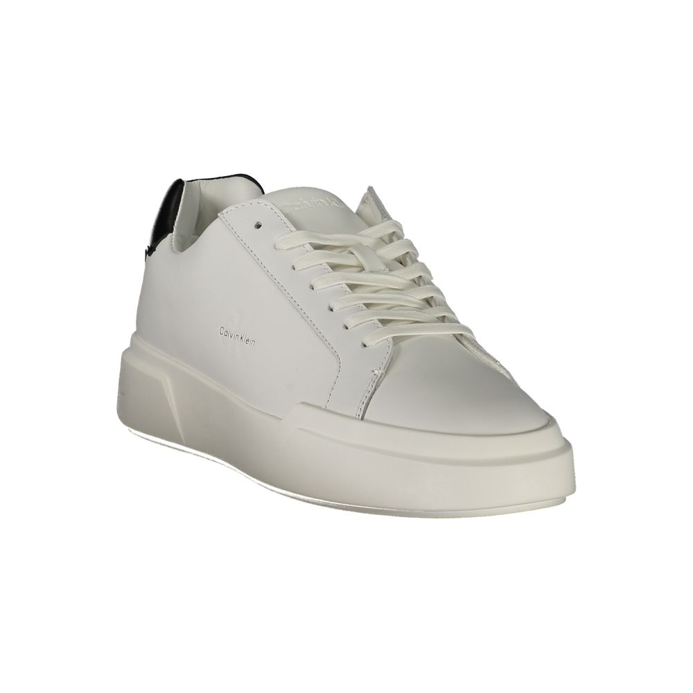 Calvin Klein White Polyester Sneakers