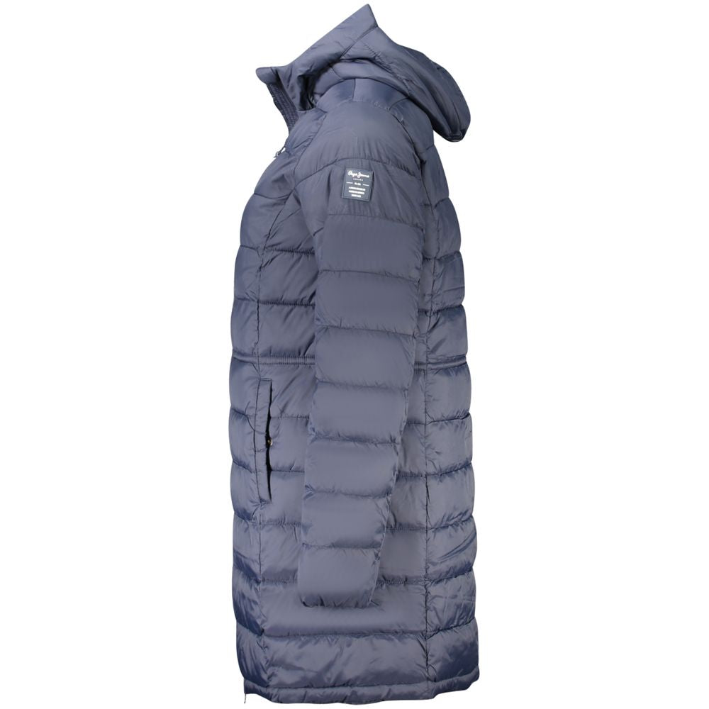 Pepe Jeans Sally Long Blue Polyamide Jacket